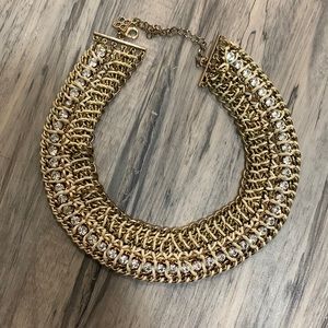 Vintage Necklace Gold and Crystal